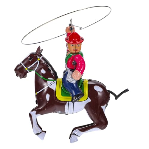 HOOTNEE Aufziehbares Metallspielzeug Cowboy Motiv Nostalgisch Lustig für Kreative Geschenkidee Sichere Blechfigur Tischdekoration Sammlerstück HOOTNEE Aufziehbares Metallspielzeug Cowboy Motiv Nostalgisch Lustig für Kreative Geschenkidee Sichere Blechfigur Tischdekoration Sammlerstück von HOOTNEE