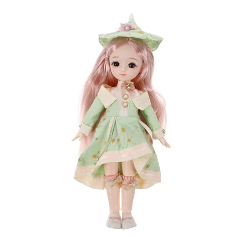 HOOTNEE Bjd Puppe Mit Gelenk Make Up Puppe Puppe Mit Kugelgelenk Bjd Puppenkörper 1/6 Bjd Puppe Puppe Lolita Kleid Rollenspiel Puppe Fee Puppenkleidung DIY Puppe von HOOTNEE