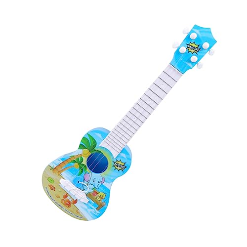 HOOTNEE Blaue Kindergitarre Musikinstrumente Spielzeug Kinderspielzeug Ukulele Spielzeug von HOOTNEE