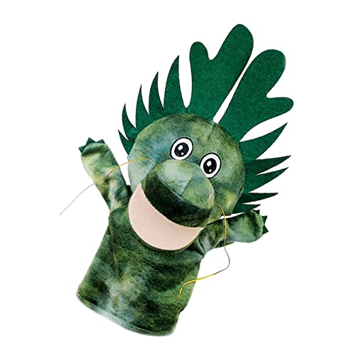 HOOTNEE Blauer Drache Handpuppe Sockenpuppen Drachenbabypuppenspielzeug Tierische Handpuppe Action-Figuren-Spielzeug Puppen Für Kinder Kuscheltiere Für Kinder Puppenhand Pp Baumwolle von HOOTNEE