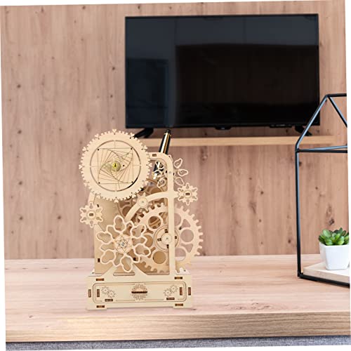 HOOTNEE DIY Holz Musikbox Stifthalter Puzzle Mechanische Spieluhr Modell Bausatz Leicht Tragbar für Erwachsene und Robuste Struktur als Schreibtisch Organizer und HOOTNEE DIY Holz Musikbox Stifthalter Puzzle Mechanische Spieluhr Modell Bausatz Leicht Tragbar für Erwachsene und Robuste Struktur als Schreibtisch Organizer und von HOOTNEE