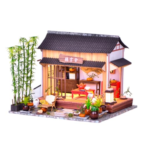 HOOTNEE DIY Miniaturmodell Eines Chinesischen Bausatz Für EIN Traditionelles Gartenhaus Im Chinesischen Stil Kreatives Zum Zusammenbauen Für Und Erwachsene von HOOTNEE