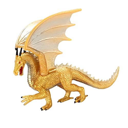 HOOTNEE Dinosaurier-Modell Kinderzimmerdekoration Modellbau Spielzeug Dinosaurier-Ornament für Dinosaurier-Figur tortendeko Einschulung Tierornament Dinosaurier-Dekoration Golden von HOOTNEE