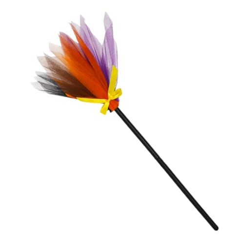 HOOTNEE Gespleißte Farbe Besenzubehör Halloween Besen Requisiten Hexenbesen Kostüm Dekorationen Besen Stroh Party DIY Kunststoff HOOTNEE Gespleißte Farbe Besenzubehör Halloween Besen Requisiten Hexenbesen Kostüm Dekorationen Besen Stroh Party DIY Kunststoff von HOOTNEE
