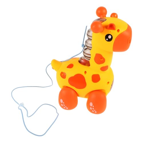 HOOTNEE Giraffenspielzeug Kleinkindspielzeug Babyspielzeug Lernen Laufspielzeug Spaß Lernspielzeug Push N Pull Laufspielzeug Babygiraffe Motorische Fähigkeiten Kleinkinder 1–3 von HOOTNEE