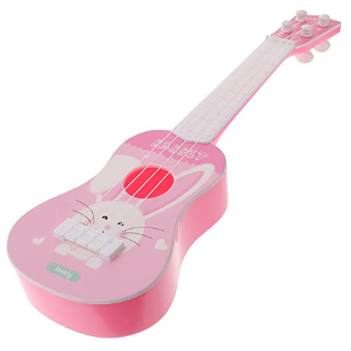 HOOTNEE Gitarre 4 Saiten Musikinstrument Für Lustige Cartoon Rabbit Design Frühkindliche Musikspielzeug Für Kreative Entfaltung Und Lernen von HOOTNEE