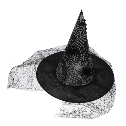 HOOTNEE Halloween-hexenhut Festlicher Hexenhut Zaubererhut Hexenmütze Karnevalshüte Maskerade-hüte Hexenhüte Für Frauen Konischer Hut Cosplay-hüte Hexen-cosplay-hut Hexenkostüm Vliesstoff von HOOTNEE