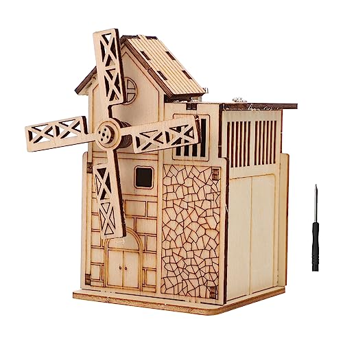HOOTNEE Holzpuzzle Windmühle Spieluhr DIY Motorikspielzeug für Lernspielzeug Hand Augen Koordination und Kreativität Puzzle mit Motor und Werkzeugen Geschenkidee für Jungen und Mädchen Ab HOOTNEE Holzpuzzle Windmühle Spieluhr DIY Motorikspielzeug für Lernspielzeug Hand Augen Koordination und Kreativität Puzzle mit Motor und Werkzeugen Geschenkidee für Jungen und Mädchen Ab von HOOTNEE