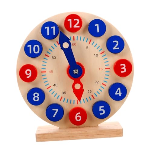 HOOTNEE Spielen Für Kinder Lernspielzeug Uhr Kreatives Kognitives Uhrenspielzeug Für Uhr Zum Erlernen Der Zeit Pädagogisches Lernspielzeug Für Vorschule Und Grundschule Ideales Für Uhr Für Kinder von HOOTNEE