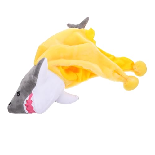 HOOTNEE Lustige Haube Haifischform üsch Shark Hat Für Partys Foto Requisiten Und Kostümpartys Cartoon Shark Kopfbedeckung Für Erwachsene Und von HOOTNEE