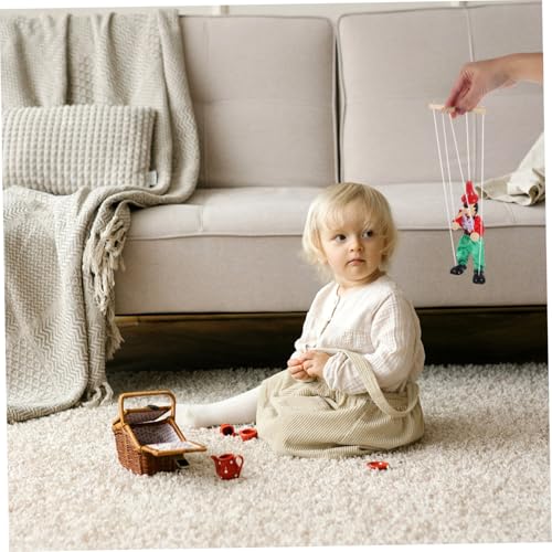HOOTNEE Marionette Puppenspielzeug aus Holz für Kreative Handgefertigte Schnurpuppen mit Sicherem Material Fördert Fantasie und Kommunikation Interaktives Theater Farblich Zufällige Farbe HOOTNEE Marionette Puppenspielzeug aus Holz für Kreative Handgefertigte Schnurpuppen mit Sicherem Material Fördert Fantasie und Kommunikation Interaktives Theater Farblich Zufällige Farbe von HOOTNEE
