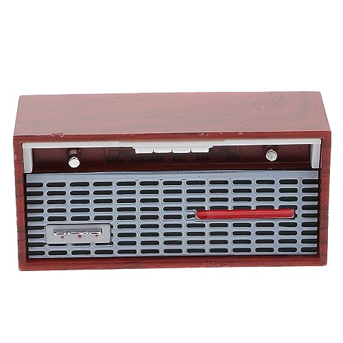 HOOTNEE Mini Retro Radio Modell Für Puppenhaus Dekoration Dekoratives Desktop Ornament Nostalgisches Radio Design Ideal Für Rollenspiele Und Kreative Szenen von HOOTNEE