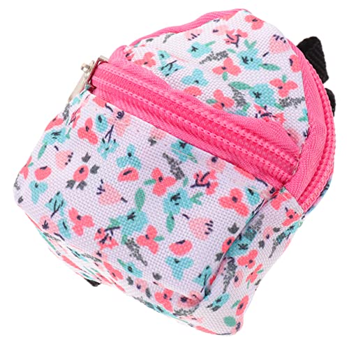 HOOTNEE Puppenrucksack Schultasche Für Puppen Mini-Rucksack Aus Polyester Spielzeug Kleiner Rucksack Puppenkostüm Ornament von HOOTNEE