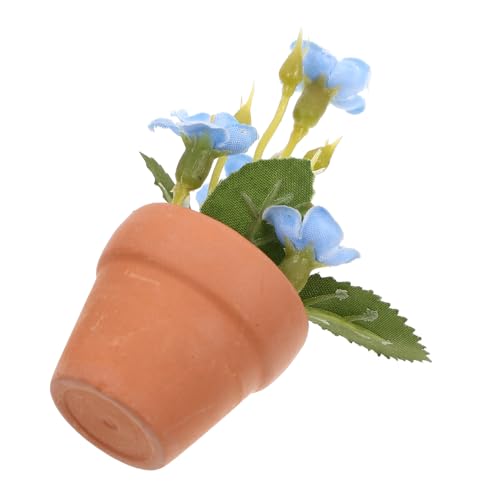 HOOTNEE Miniatur Bonsai Pflanze Puppenhaus Deko Künstliche Miniaturpflanze Blau für Puppenhaus Zimmer Fensterbank Dekoration HOOTNEE Miniatur Bonsai Pflanze Puppenhaus Deko Künstliche Miniaturpflanze Blau für Puppenhaus Zimmer Fensterbank Dekoration von HOOTNEE