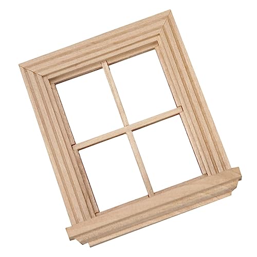 HOOTNEE Miniatur Möbel Set Für Puppenhäuser 1 Stück Mini Fenstermöbel Aus Zubehör Für Kreative Spielwelten Ideal Für Miniatur Und Puppenhausliebhaber von HOOTNEE