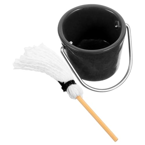 HOOTNEE Miniatur Mop Teilig Mini Reinigungswerkzeug Eimer und Mop Modell für Puppenhaus Rollenspiel Zubehör aus Sicherem Material Tragbar und Realistisch Gestaltet HOOTNEE Miniatur Mop Teilig Mini Reinigungswerkzeug Eimer und Mop Modell für Puppenhaus Rollenspiel Zubehör aus Sicherem Material Tragbar und Realistisch Gestaltet von HOOTNEE