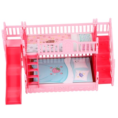 HOOTNEE Miniatur Puppenhaus Doppelstockbett aus Realistisches Puppenmöbel Puppen Platzsparendes Schlafzimmer Zubehör Detailgetreu und Langlebig Geeignet für Mini Dollhouse HOOTNEE Miniatur Puppenhaus Doppelstockbett aus Realistisches Puppenmöbel Puppen Platzsparendes Schlafzimmer Zubehör Detailgetreu und Langlebig Geeignet für Mini Dollhouse von HOOTNEE