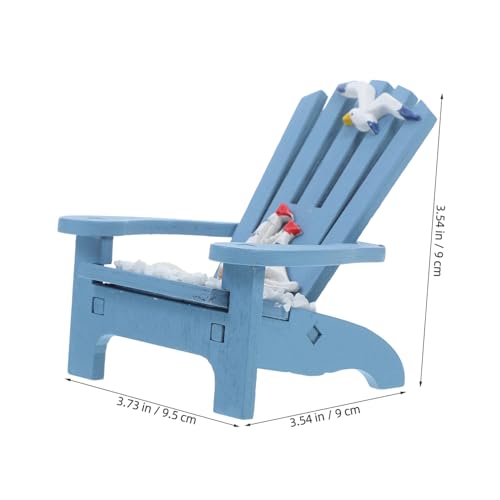 HOOTNEE Miniatur Strandstuhl Blaues Dekoratives Puppenhaus Zubehör Mikro Landschaftsmodell Kompakt Vielseitig als Tischdeko und Miniatur Nautikstuhl HOOTNEE Miniatur Strandstuhl Blaues Dekoratives Puppenhaus Zubehör Mikro Landschaftsmodell Kompakt Vielseitig als Tischdeko und Miniatur Nautikstuhl von HOOTNEE