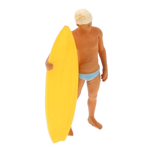 HOOTNEE Miniatur Surfmodell Strandspielzeug Surfer Skulptur Surfer Bücherregal Wellen Surfer Spielzeug Für Kinder Miniatur Surfer Für Erwachsene Realistisches Surf von HOOTNEE