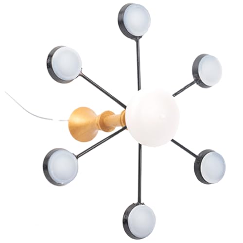 HOOTNEE Miniatur deckenleuchte Miniatur kronleuchter Modell hängelampe für Puppenhaus Mikrolandschaft Dekoration Wohnzimmer Esszimmer Warmweiß Gold Schwarz HOOTNEE Miniatur deckenleuchte Miniatur kronleuchter Modell hängelampe für Puppenhaus Mikrolandschaft Dekoration Wohnzimmer Esszimmer Warmweiß Gold Schwarz von HOOTNEE