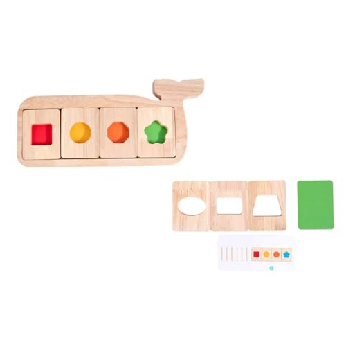 HOOTNEE Montessori Holzpuzzle Farbige Geometrische Formen Lernspielzeug für Kreativität Geduld Konzentration und Hand Auge Koordination HOOTNEE Montessori Holzpuzzle Farbige Geometrische Formen Lernspielzeug für Kreativität Geduld Konzentration und Hand Auge Koordination von HOOTNEE