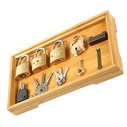 HOOTNEE Montessori Lernspielzeug Schloss und Schlüssel Sicheres Langlebiges Entriegelungsspielzeug für Kleinkinder Fördert Hand Auge Koordination Logisches und Kreativität HOOTNEE Montessori Lernspielzeug Schloss und Schlüssel Sicheres Langlebiges Entriegelungsspielzeug für Kleinkinder Fördert Hand Auge Koordination Logisches und Kreativität von HOOTNEE