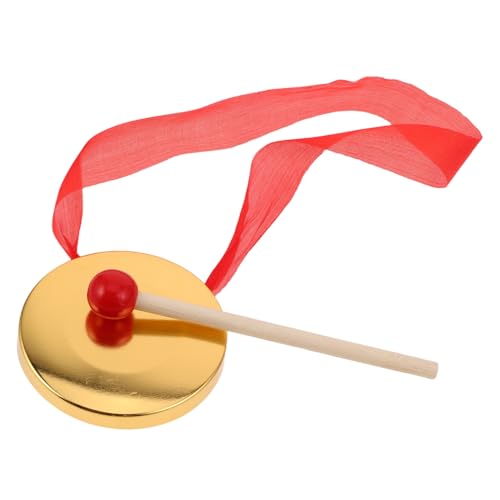 HOOTNEE Mini-handgong Aus Kupfer Mit Schlägel Und Roter Schnur Zum Aufhängen Tragbares Schlaginstrument Für Kinder 9 cm HOOTNEE Mini-handgong Aus Kupfer Mit Schlägel Und Roter Schnur Zum Aufhängen Tragbares Schlaginstrument Für Kinder 9 cm von HOOTNEE