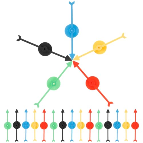 HOOTNEE Plastik Für Brettspiele Ersatz Zeiger 5 Farben Ideal Für Partyspiele Und DIY Aktivitäten von HOOTNEE