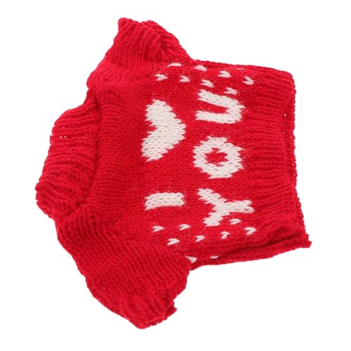 HOOTNEE Plüschbärenkleidung Rotes Baumwoll Sweater Outfit Weicher Pullover Austauschbar Für Kuscheltiere Puppenkleidung Gemütlich Anpassbar HOOTNEE Plüschbärenkleidung Rotes Baumwoll Sweater Outfit Weicher Pullover Austauschbar Für Kuscheltiere Puppenkleidung Gemütlich Anpassbar von HOOTNEE
