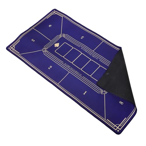 HOOTNEE Pokermatte Pokertischmatte Mahjong-tischmatte Brettspiel Matte Poker-tischdecke Brettspiel-tischmatte Spieltischabdeckung Spieltischmatte Gaming-tischabdeckung Harz-pad Blue von HOOTNEE