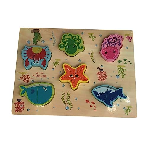 HOOTNEE Puzzles Geschenke für Kinder kindergeschenke Wooden Jigsaw Puzzle adventsgeschenke Kinder Craft Spielzeuge jugsaw Geschenke Lernspielzeug für Babys greifen Blöcke Kleinkind Hölzern von HOOTNEE