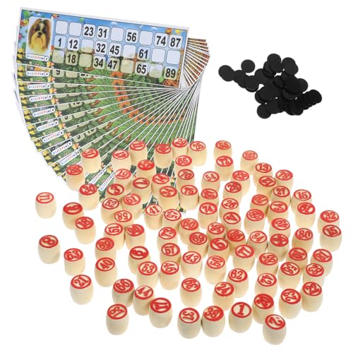 HOOTNEE Russisches Lotto Spielset aus Holz Familienspiel Party Bingo Set mit Nummerierten Spielsteinen Wiederverwendbar Fördert Logisches Denken und Soziale Interaktion für Erwachsene HOOTNEE Russisches Lotto Spielset aus Holz Familienspiel Party Bingo Set mit Nummerierten Spielsteinen Wiederverwendbar Fördert Logisches Denken und Soziale Interaktion für Erwachsene von HOOTNEE