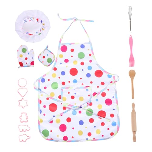 HOOTNEE Kinder Kochen Backen Set Vorschule Dress up Kleinkind Chef Outfit Kinder Kochen Sets Werkzeuge von HOOTNEE