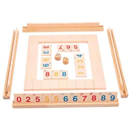 HOOTNEE Shut The Box Holzspiel Interaktives Brettspiel für Erwachsene und Familien Partyspiel mit Zahlen und Würfeln Pädagogisches Mathe Lernspiel Geduld und Trinkspiel HOOTNEE Shut The Box Holzspiel Interaktives Brettspiel für Erwachsene und Familien Partyspiel mit Zahlen und Würfeln Pädagogisches Mathe Lernspiel Geduld und Trinkspiel von HOOTNEE