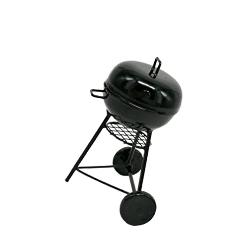 HOOTNEE Metall Mini BBQ Grill Set Mini Bohrer Figuren Grill Rack Camping Layout Requisiten für Foto Schießen Decor von HOOTNEE