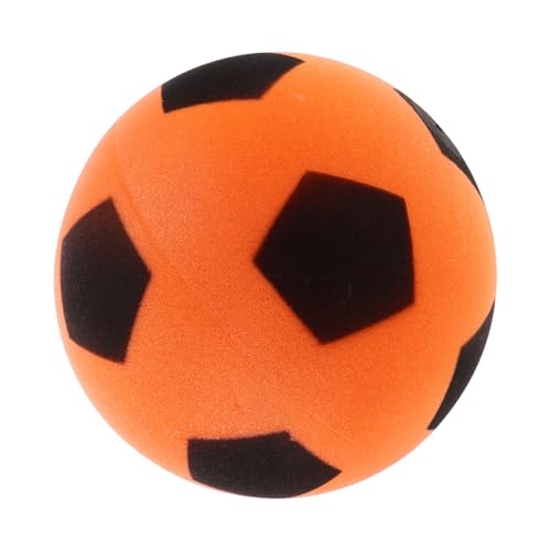 HOOTNEE Stiller Fußball für drinnen Mute Fußball quietschfreies fußball für drinnen Indoor-Sportspielzeug Leiser Fußball für Fußbälle Hausball PU-Schaum Yellow von HOOTNEE