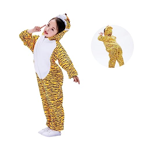 HOOTNEE Tiger Kostüm Für Tierkostüm Zum Verkleiden Für Rollenspiele Maskerade Und Bühnenaufführungen Cosplay Outfit Für Größe M von HOOTNEE