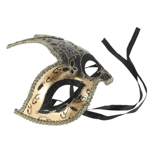 HOOTNEE Venezianische Maskerade Halbmaske Für Damen Und Herren Retro Cosplay Maske Im Antiken Stil Für Karneval Halloween Und Festivals Elegantes Party Zubehör Mit von HOOTNEE