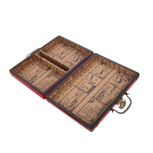 HOOTNEE Vintage Mahjong Aufbewahrungsbox mit Griff Große Kapazität Vielseitig Nutzbar Glatte Kanten für Sichere Handhabung Traditioneller Mahjong Behälter für Zuhause und Unterwegs HOOTNEE Vintage Mahjong Aufbewahrungsbox mit Griff Große Kapazität Vielseitig Nutzbar Glatte Kanten für Sichere Handhabung Traditioneller Mahjong Behälter für Zuhause und Unterwegs von HOOTNEE