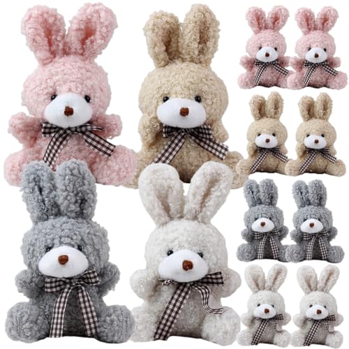 HOOTNEE üsch Hase Schlüsselanhänger Fluffy Bunny Bag Anhänger Zufällige Farben Perfekt Als Taschenornament Oder Für Und Tierliebhaber von HOOTNEE