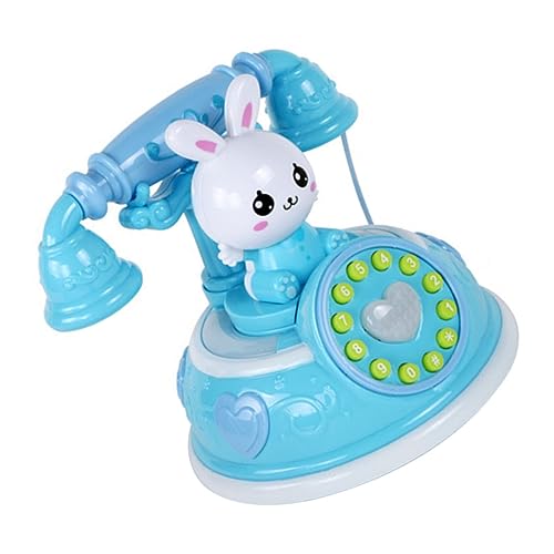 Simuliertes Telefon Kindertelefon Handy Rollenspiel Spielzeug Für Rollenspiele Für Kinder Pädagogisches Babyspielzeug Kinder Telefon Babyphone Spielzeug Chat-Telefon Blue Plastik HOOTNEE von HOOTNEE