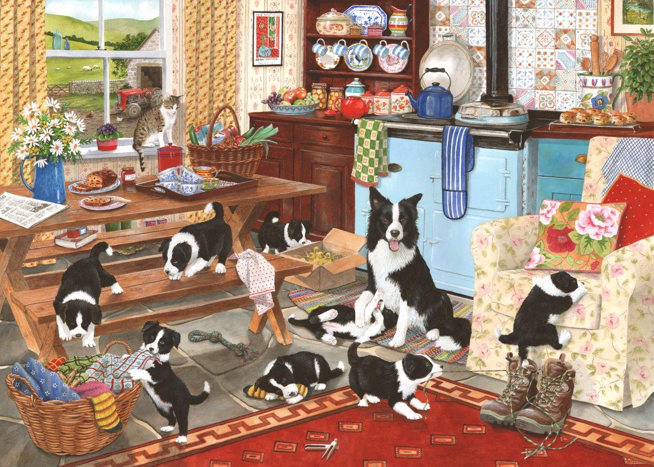 HOP - House of Puzzles Collie Wackelt 1000 Teile Puzzle House-Of-Puzzles-HP0561 von HOP - House of Puzzles