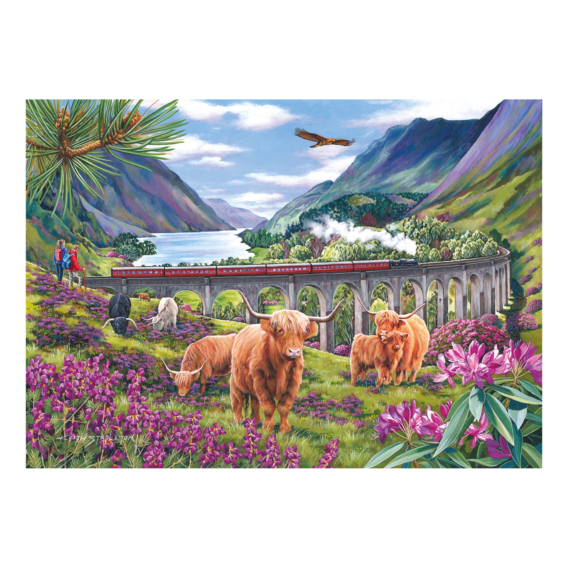 HOP - House of Puzzles Glenfinnan Damen 1000 Teile Puzzle House-Of-Puzzles-HP0730 von HOP - House of Puzzles