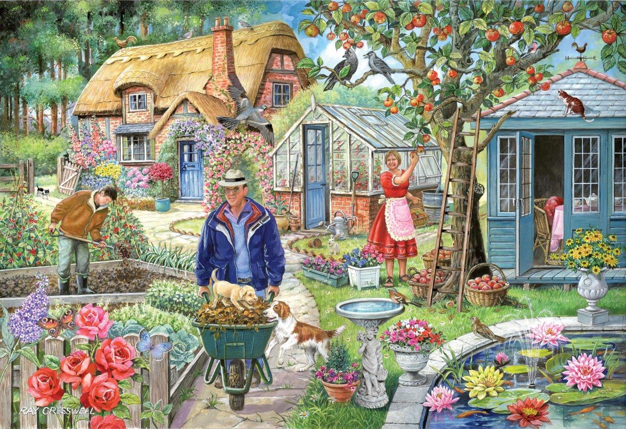 HOP - House of Puzzles Nr.1 - Im Garten 1000 Teile Puzzle House-Of-Puzzles-HP0248 von HOP - House of Puzzles