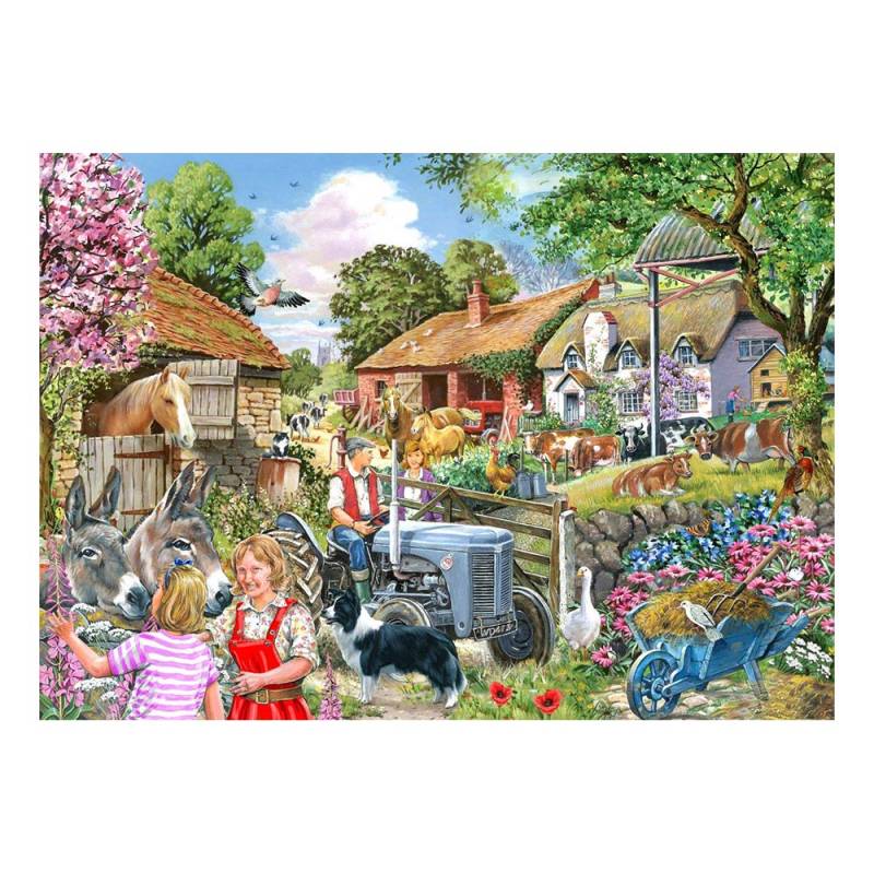 HOP - House of Puzzles XXL Teile - Am Hoftor 500 Teile Puzzle House-Of-Puzzles-HP0596 von HOP - House of Puzzles