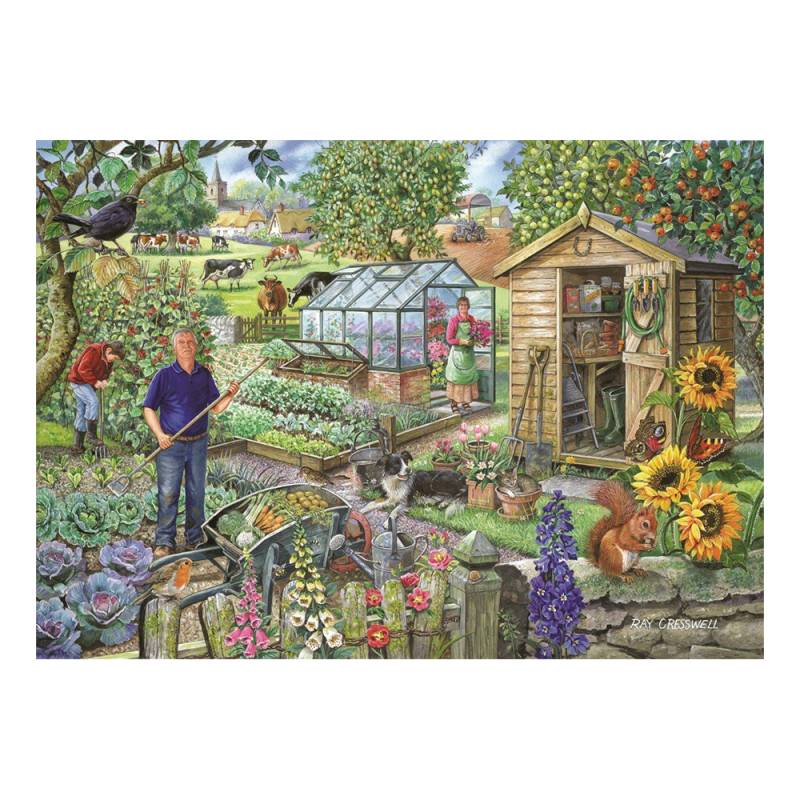 HOP - House of Puzzles XXL Teile - Im Schrebergarten 500 Teile Puzzle House-Of-Puzzles-HP0226 von HOP - House of Puzzles