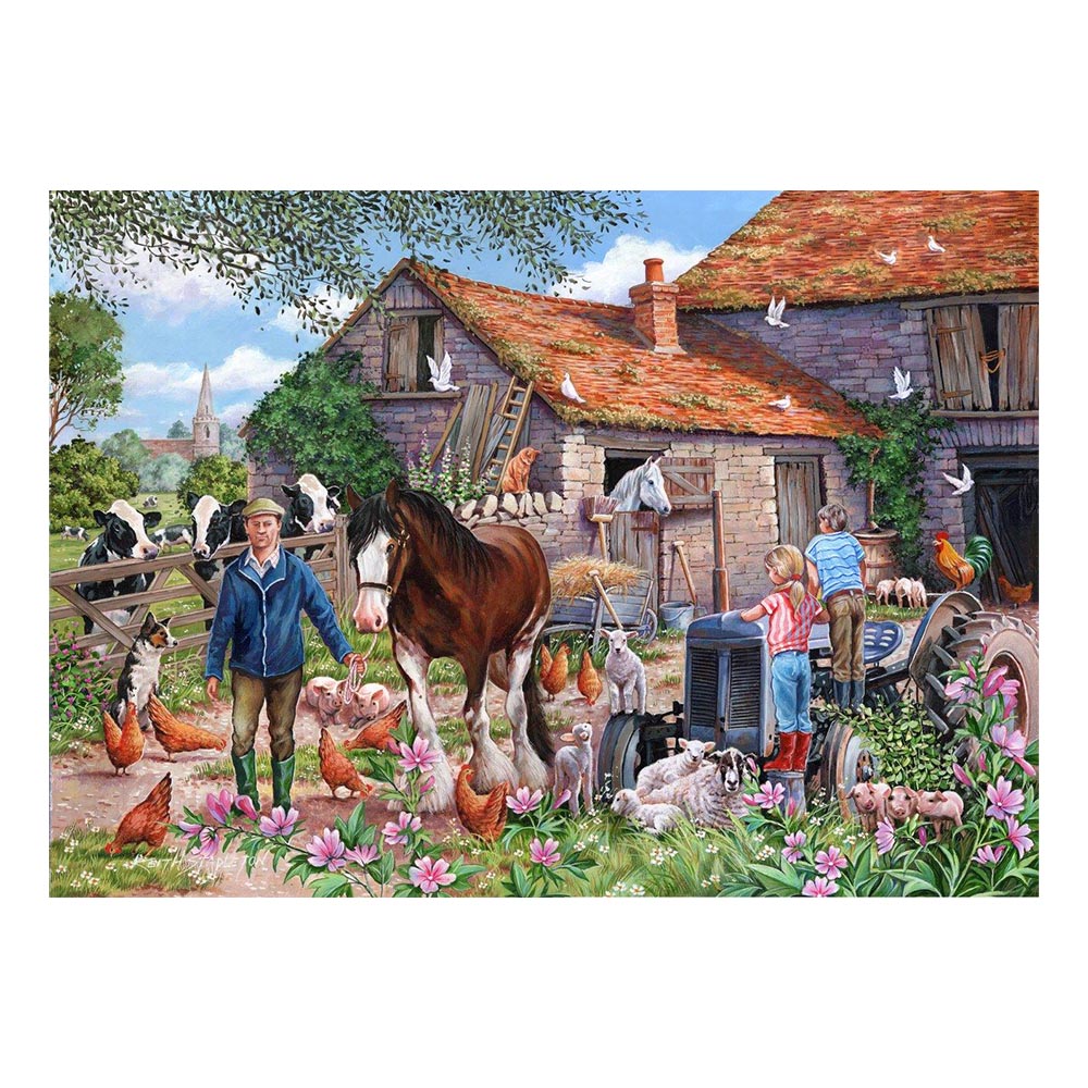 HOP - House of Puzzles XXL Teile - Macdonalds Bauernhof 500 Teile Puzzle House-Of-Puzzles-HP0614 von HOP - House of Puzzles