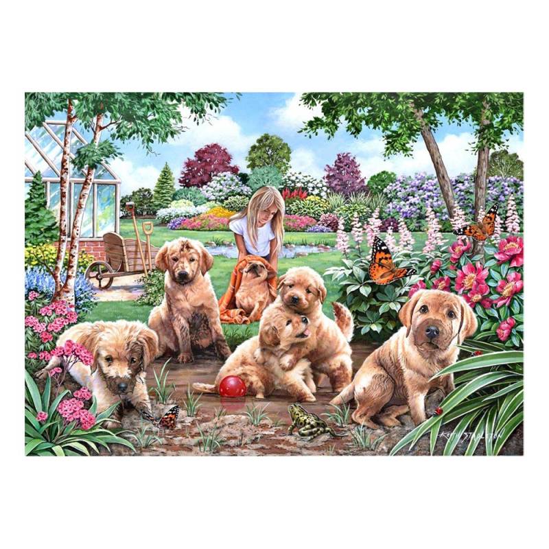 HOP - House of Puzzles XXL Teile - Mucky Welpen 500 Teile Puzzle House-Of-Puzzles-HP0556 von HOP - House of Puzzles