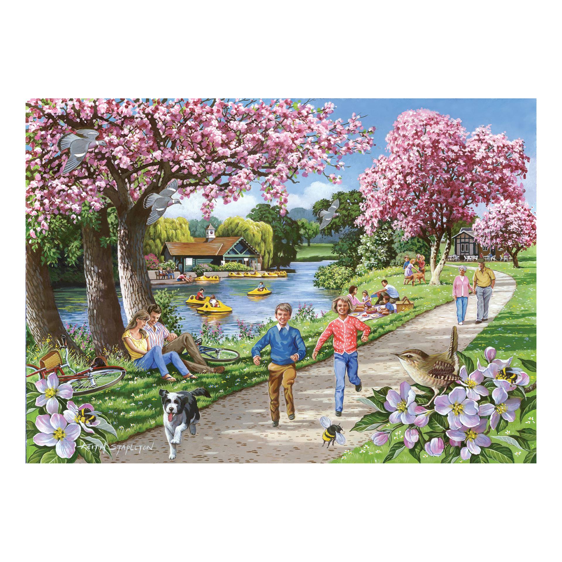 HOP - House of Puzzles Zeit Der Apfelblüte 1000 Teile Puzzle House-Of-Puzzles-HP0729 von HOP - House of Puzzles