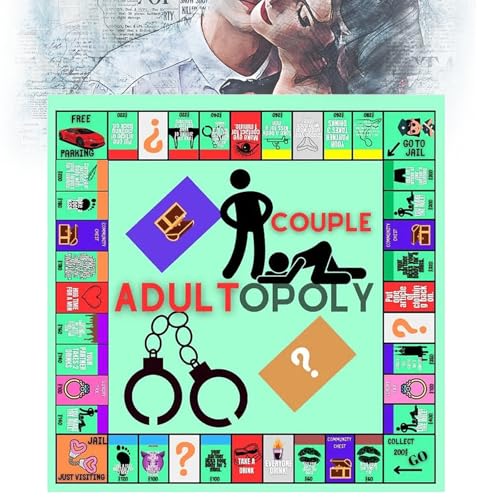 Board Games for Adults, Couple Board Game, Date Night Ideas,Romantic Adult Couple Game Night,Adult Couple Game Night Opoly Board Game,Couples Games for Date (1Set) von HOPASRISEE